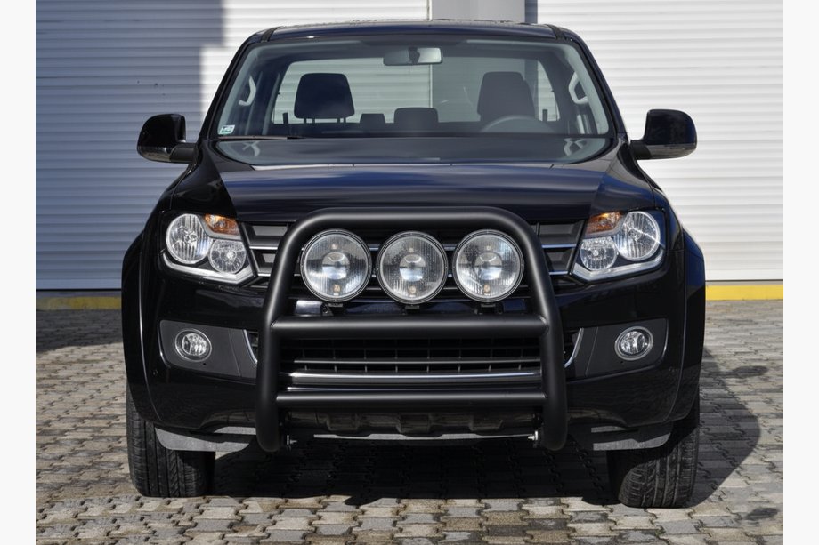 Volkswagen Amarok 2010-2022 гг. Кенгурятник VL001 Black (нерж) Фото 2