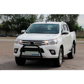 Передняя защита WT023 Black (нерж) фото 2