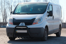 Opel Vivaro 2001–2015 гг. Кенгурятник QT-Spec Black (нерж.) фото 3