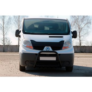 Кенгурятник QT-Spec Black (нерж.) Opel Vivaro 2001–2015 гг. фото 1