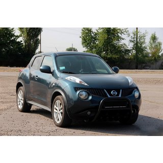 Кенгурятник QT012 Black (нерж) Nissan Juke 2010-2019 гг. фото 3