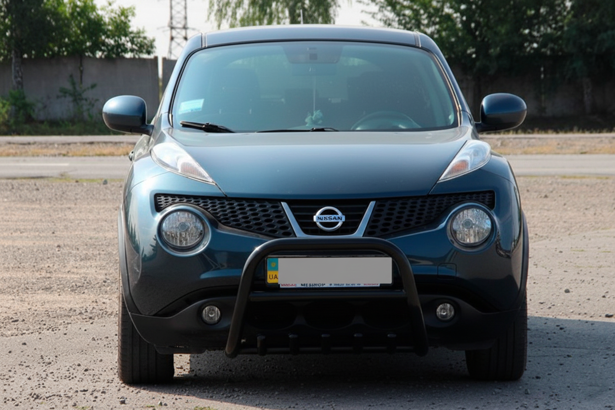 Кенгурятник QT012 Black (нерж) для Nissan Juke 2010-2019 рр
