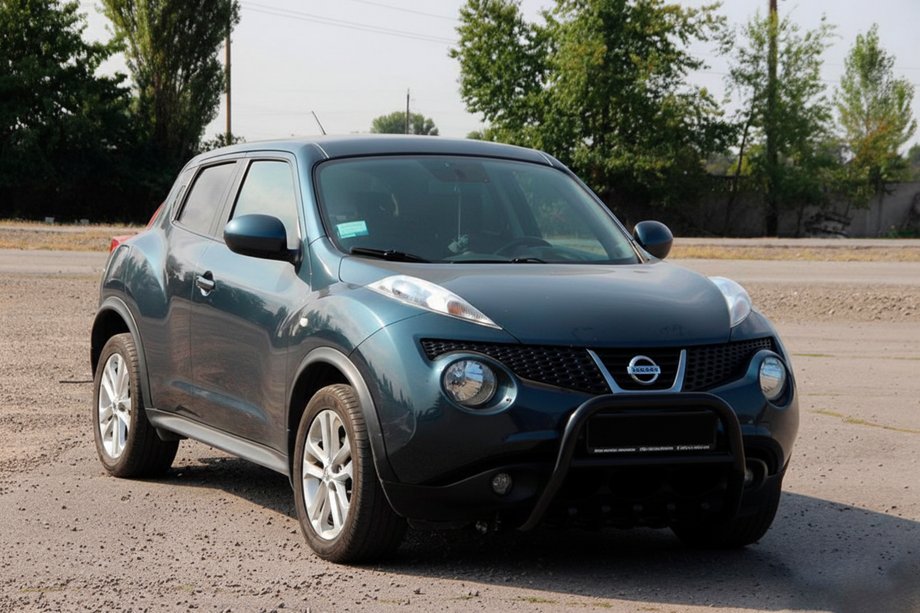 Nissan Juke 2010-2019 гг. Кенгурятник QT012 Black (нерж) Фото 3