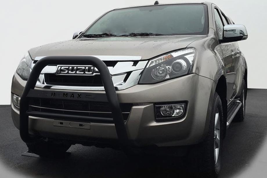 Isuzu D-Max 2011-2019 гг. Передняя защита QT008 Black (нерж.) Image