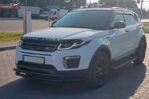 Range Rover Evoque 2012-2018 гг. Передняя защита ST014-1 Black (нерж) фото 2