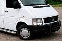 Volkswagen LT 1995-2006 гг. Кенгурятник Kelebek WT011 Black (нерж.) фото 2