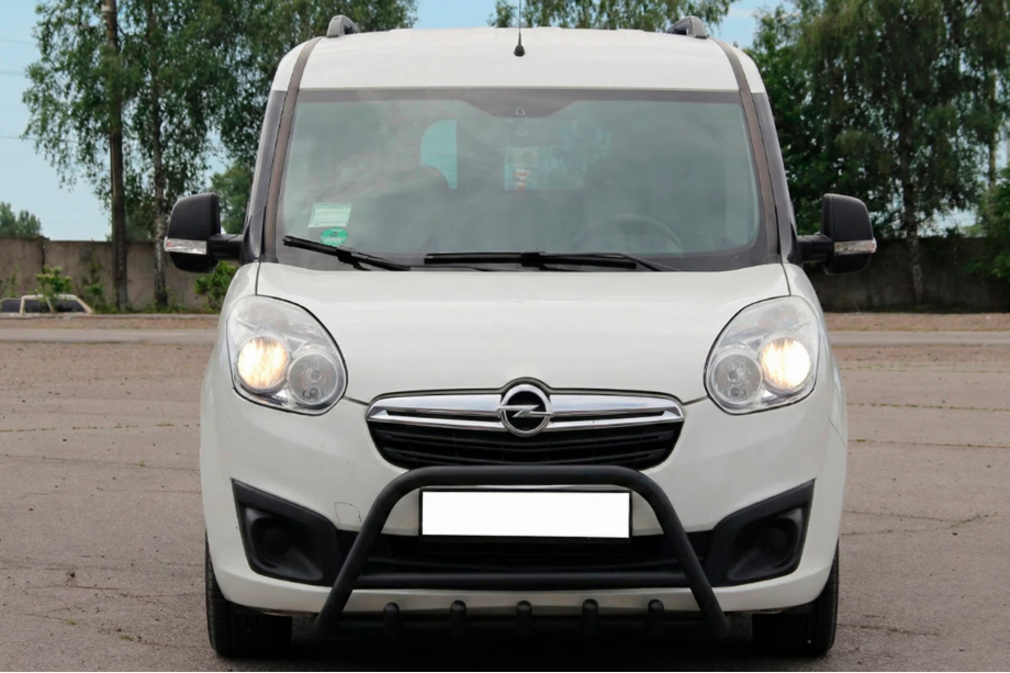 Opel Combo 2012-2018 гг. Кенгурятник Black (нерж.) Image