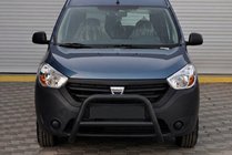 Renault Dokker 2013-2022 гг. Кенгурятник WT006 Black (нерж.) фото 1