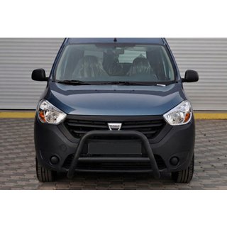 Кенгурятник WT006 Black (нерж.) Dacia Dokker 2013-2022 гг.