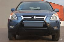 Honda CRV 2001-2006 гг. Кенгурятник WT005 Black (нерж.) фото 2