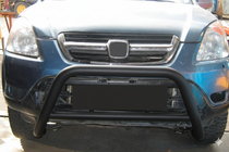Honda CRV 2001-2006 гг. Кенгурятник WT005 Black (нерж.) фото 3