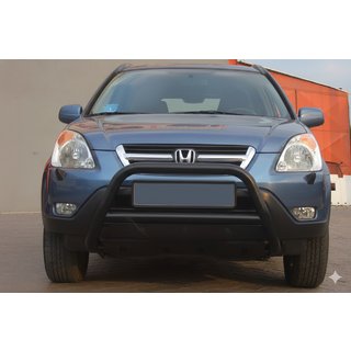 Кенгурятник WT005 Black (нерж.) Honda CRV 2001-2006 гг. фото 2