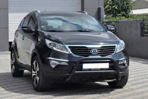 Kia Sportage 2010-2015 гг. Кенгурятник WT006 Black (нерж.) фото 1