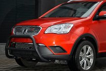 SsangYong Korando 2010-2019 гг. Кенгурятник WT005 Black (нерж.) фото 3