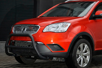SsangYong Korando 2010-2019 гг. Кенгурятник WT005 Black (нерж.) фото 3