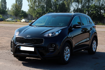 Kia Sportage 2015-2021 гг. Кенгурятник WT006 Black (нерж) фото 5
