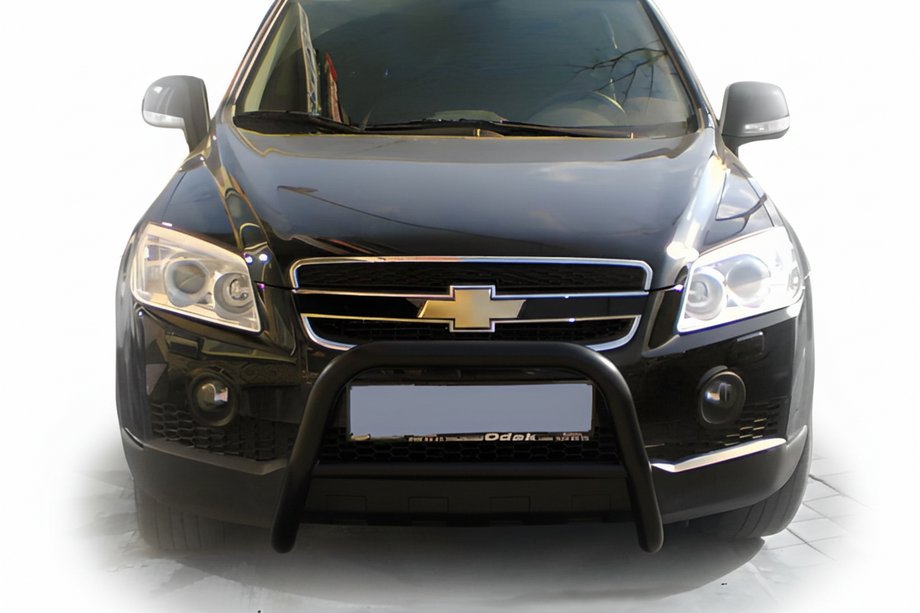 Chevrolet Captiva 2006-2019 гг. Передняя дуга WT005 Black (нерж.) Image