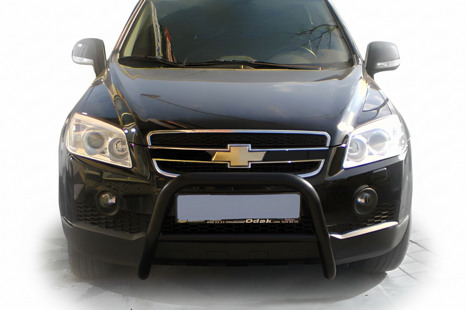 Chevrolet Captiva 2006-2019 гг. Передняя дуга WT005 Black (нерж.) Image