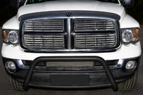 Dodge RAM (DR/DH/D1/DC/DM) 2002–2009 гг. Передняя дуга WT005 Black (нерж.) фото 1