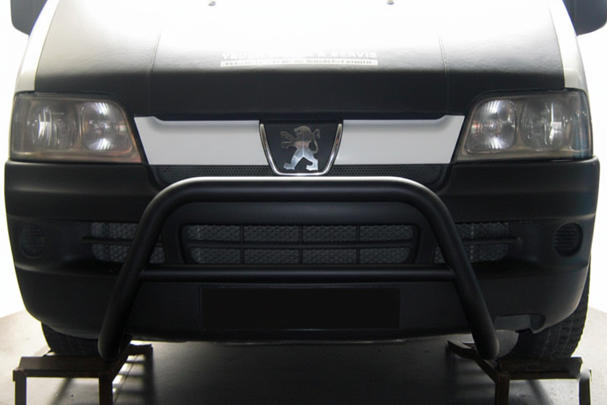 Передня дуга WT005 Black (нерж.) для Citroen Jumper 1995-2006 рр