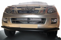 Isuzu D-Max 2011-2019 гг. Передняя защита ST014 Black (нерж.) фото 1