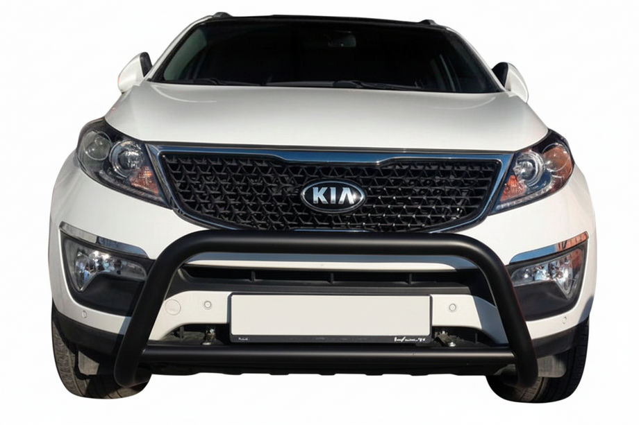 Kia Sorento II XM 2009-2014 гг. Кенгурятник WT005 Black (нерж.) Image
