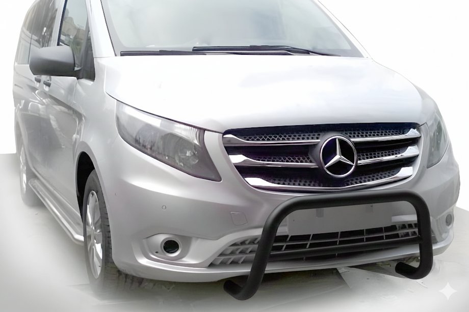 Mercedes Vito/V-class W447 2014- гг. Кенгурятник WT005 Black (нерж.) Image