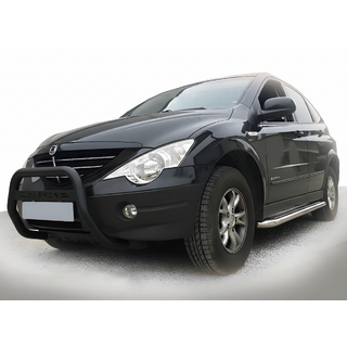 Кенгурятник WT005 Black (нерж)