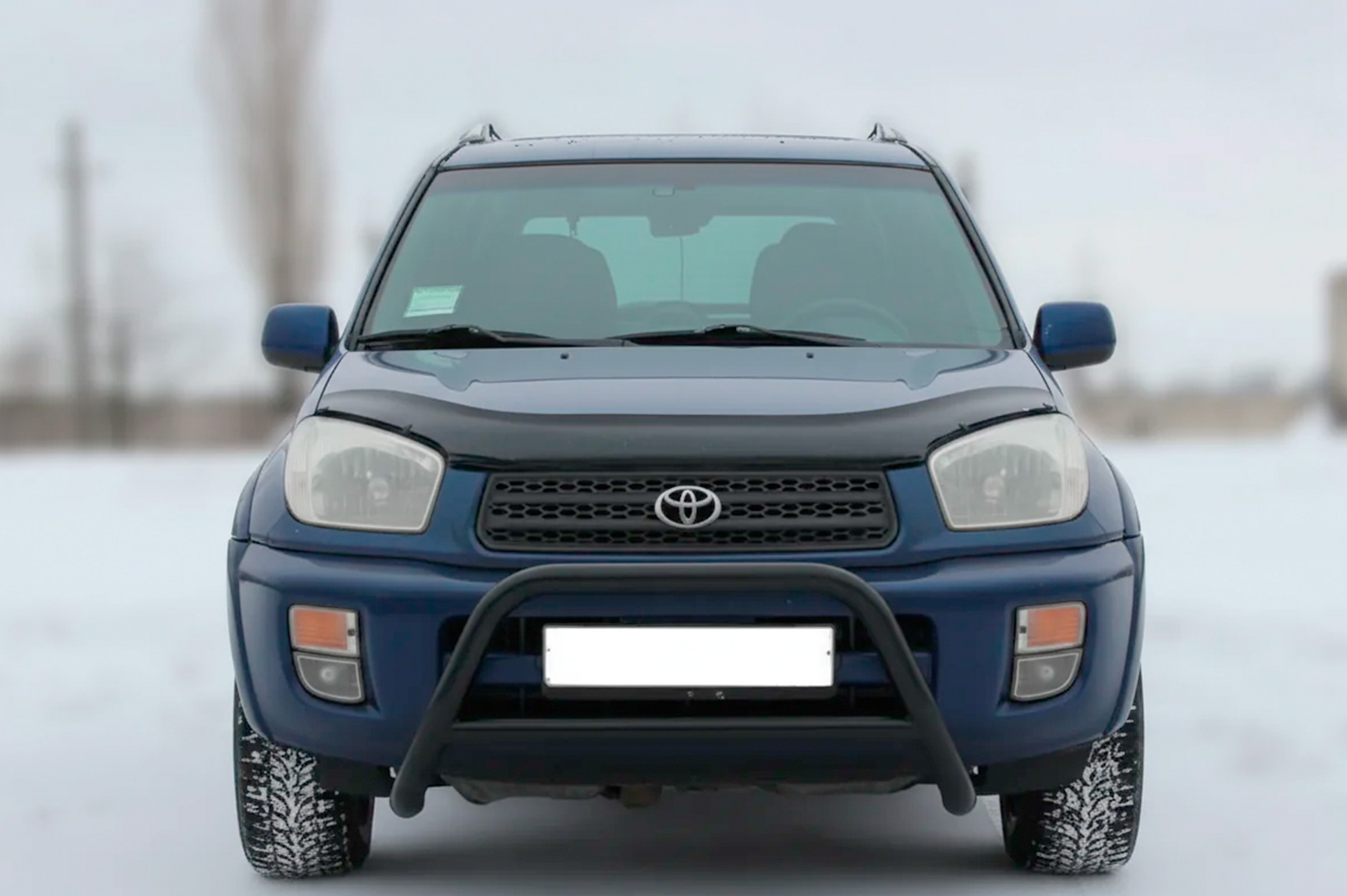 Кенгурятник WT005 Black (нерж.) для Toyota Rav 4 2001-2005 рр