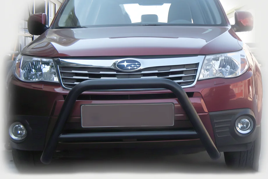 Subaru Forester 2008-2013 гг. Кенгурятник WT005 Black (нерж.) Image