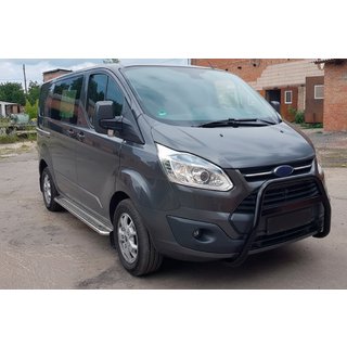 Кенгурятник WT006 Black (нерж) Ford Custom 2013-2022 гг.
