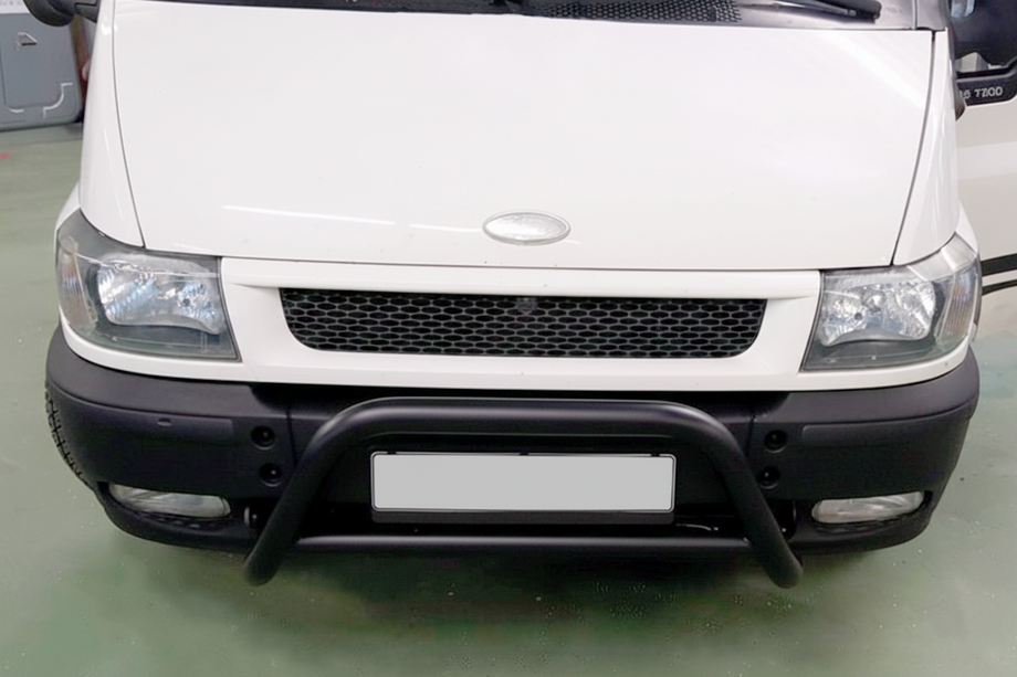 Ford Transit 2000–2014 гг. Кенгурятник WT006 Black (нерж) Image