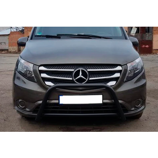 Кенгурятник WT006 Black (нерж.) фото 3