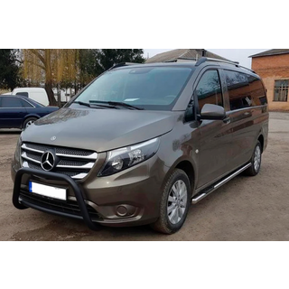 Кенгурятник WT006 Black (нерж.) фото 2