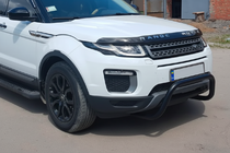 Range Rover Evoque 2012-2018 гг. Кенгурятник WT005 Black (нерж) фото 2