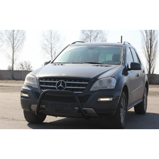 Передняя защита WT006 Black (нерж) фото 3