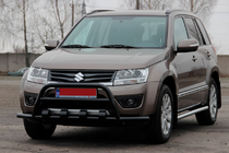 Suzuki Grand Vitara 2005-2017 гг. Кенгурятник ST-WT-15 Black (нерж.) фото 3