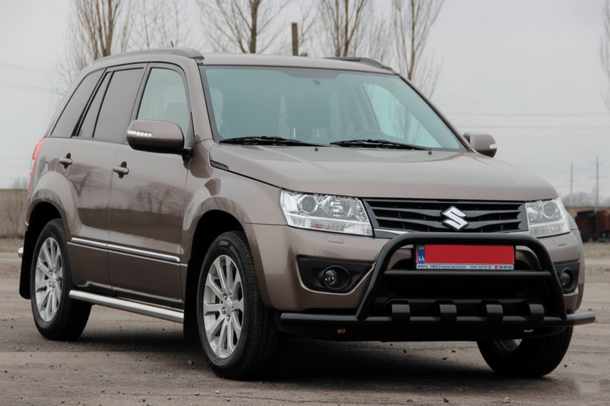 Кенгурятник ST-WT-15 Black (нерж.) для Suzuki Grand Vitara 2005-2017 рр