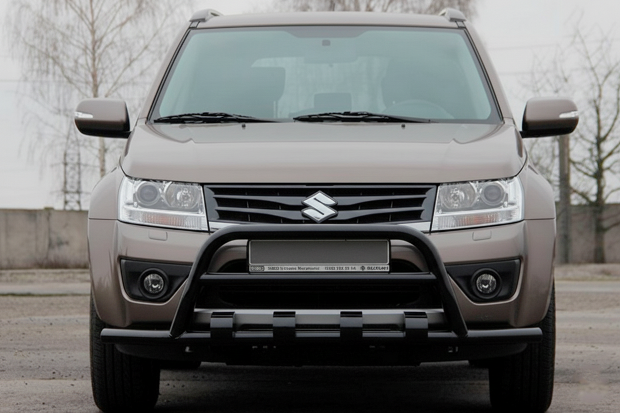 Кенгурятник ST-WT-15 Black (нерж.) для Suzuki Grand Vitara 2005-2017 рр - фото 2