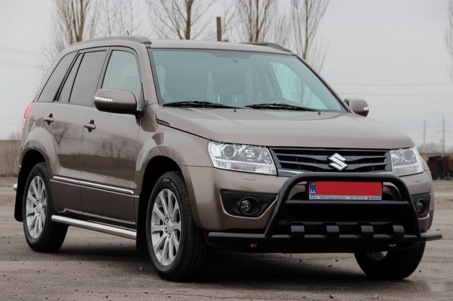 Suzuki Grand Vitara 2005-2017 гг. Кенгурятник ST-WT-15 Black (нерж.) Image