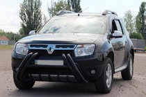 Renault Duster 2008–2017 гг. Кенгурятник Kelebek WT01 Black (нерж.) фото 2