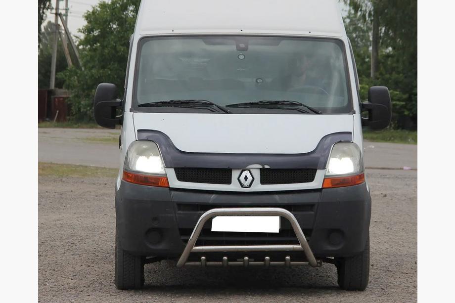 Renault Master 1998-2010 гг. Передняя дуга (нержавейка) Image