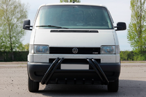 Volkswagen T4 Transporter 1990-2003 гг. Кенгурятник WT01 Black (нерж) фото 1