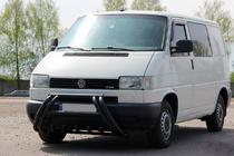 Volkswagen T4 Transporter 1990-2003 гг. Кенгурятник WT01 Black (нерж) фото 3