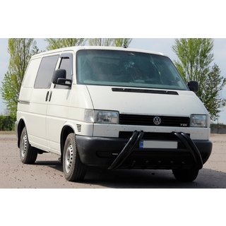 Кенгурятник Kelebek WT011 Black (нерж.) Volkswagen T4 Transporter 1990-2003 гг. фото 2