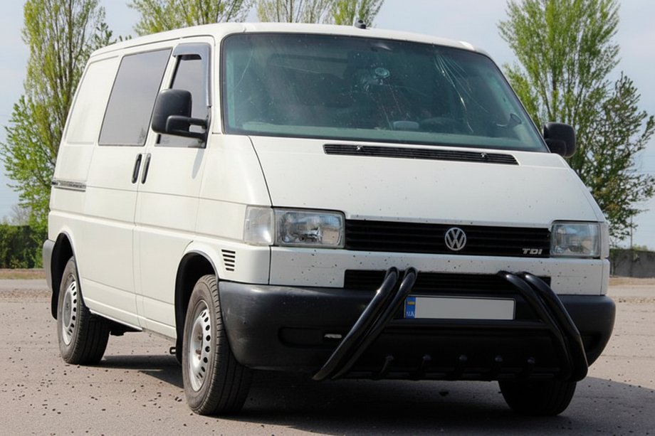 Volkswagen T4 Caravelle/Multivan 1990–2003 гг. Кенгурятник Kelebek WT011 Black (нерж.) Фото 2