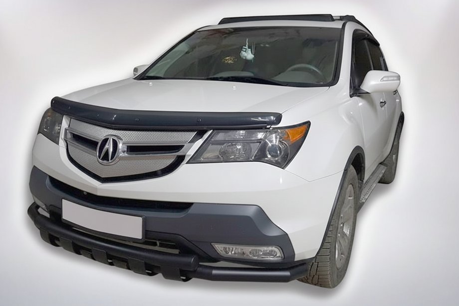 Acura MDX 2007-2013 гг. Передняя защита B1-47 Black (нерж) Фото 3