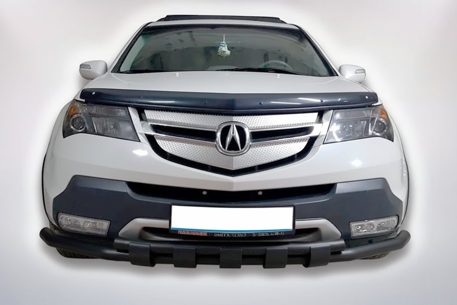 Acura MDX 2007-2013 гг. Передняя защита B1-47 Black (нерж) Фото 2