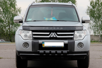 Mitsubishi Pajero Wagon IV 2006-2021 гг. Передняя защита ST015-13 Black (нерж.) фото 2