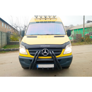 Кенгурятник F1-01 Black (2013-2018, нерж.) фото 4